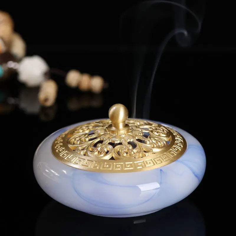 Cloud Mist Serenity Jade Incense Burner – Ancient Zen Elegance