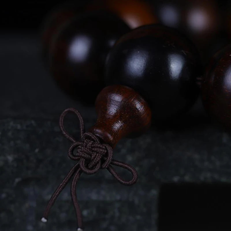 Natural Redwood Meditation Bracelet Set – Handcrafted Wooden Prayer Beads for Mindful Harmony part2