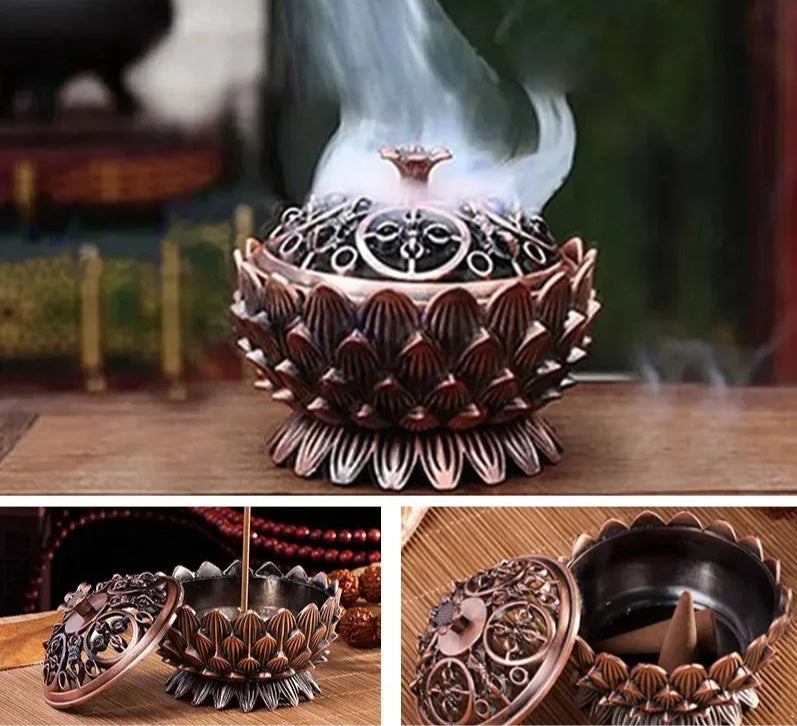 Eternal Zen Lotus Incense Burner part