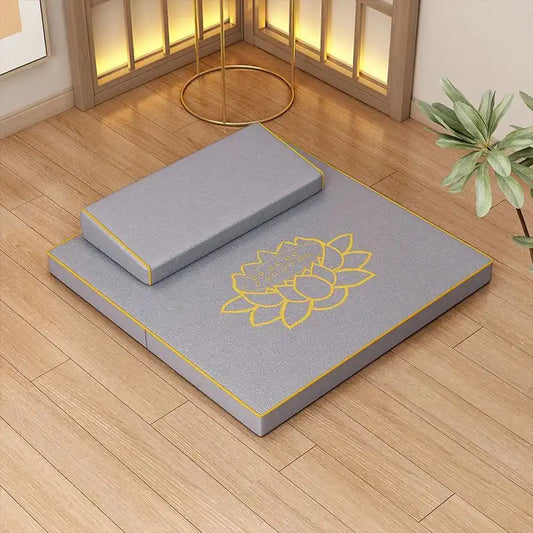 Eco Meditation Mat Set: Glue-free Coconut Coir Mat and Lotus Yoga Mat in multiple colors