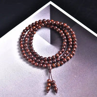 Ancient Huanghuali 108 Zen Beads Timeless Spirituality in Oil-Enriched Wood