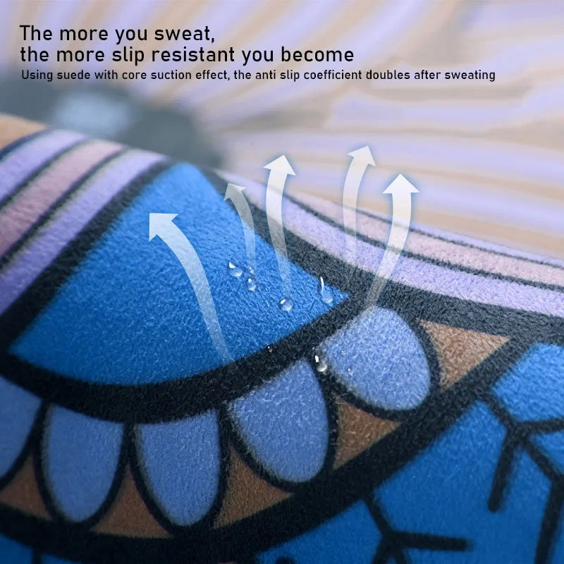 Circular Meditation Yoga Mat: Dual-Texture Serenity for Mind, Body & Space part2