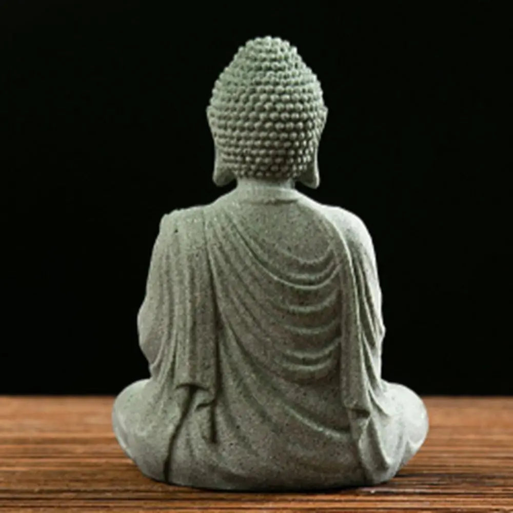 Sandstone Buddha  Handcrafted Zen Sculptures for Aquatic Harmony back
