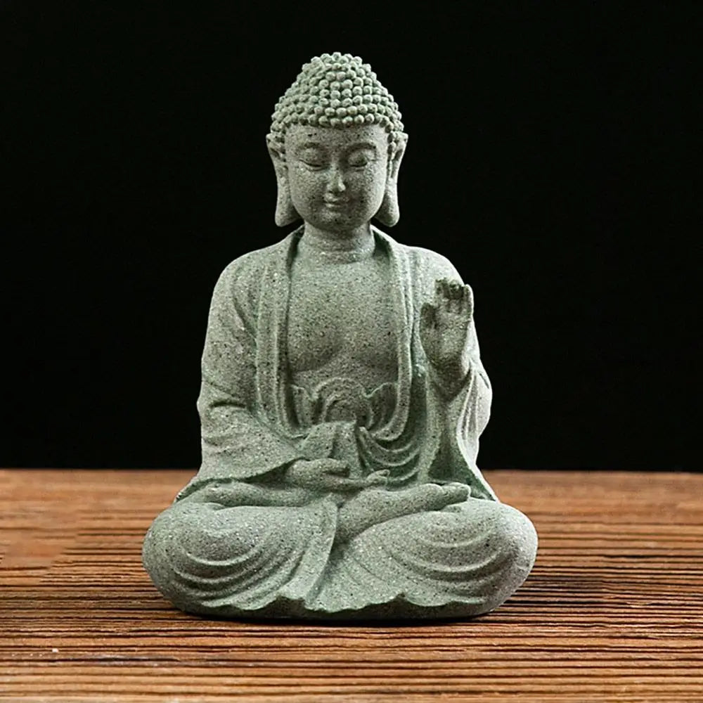 Sandstone Buddha  Handcrafted Zen Sculptures for Aquatic Harmony B