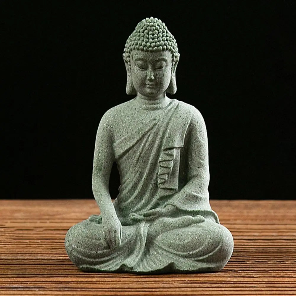 Sandstone Buddha  Handcrafted Zen Sculptures for Aquatic Harmony C